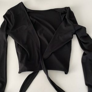 BRAND NEW black tie longsleeve